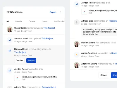 Stratis UI - Notification feed alert app banner clean design details feed figma illustration interface minimal notificaiton settings sidebar ui ui design ui kit ux ux design web