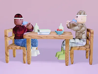 Furniture 3D Illustration 3d 3danimation animation b3d blender blender3d branding c4d design graphic design illustration motion graphics render ui uiux ux