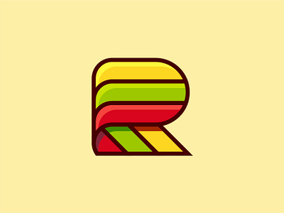 Letter R Modern Logo letter letter r logo modern monogram