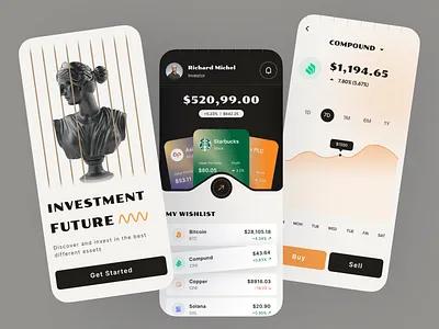 Investment Mobile App Design application bank bitcoin currency dribbble financial app fintech future investment graph growth invest app investment investment app mobile app design portfolio problem solving product design user interface design ux wallet