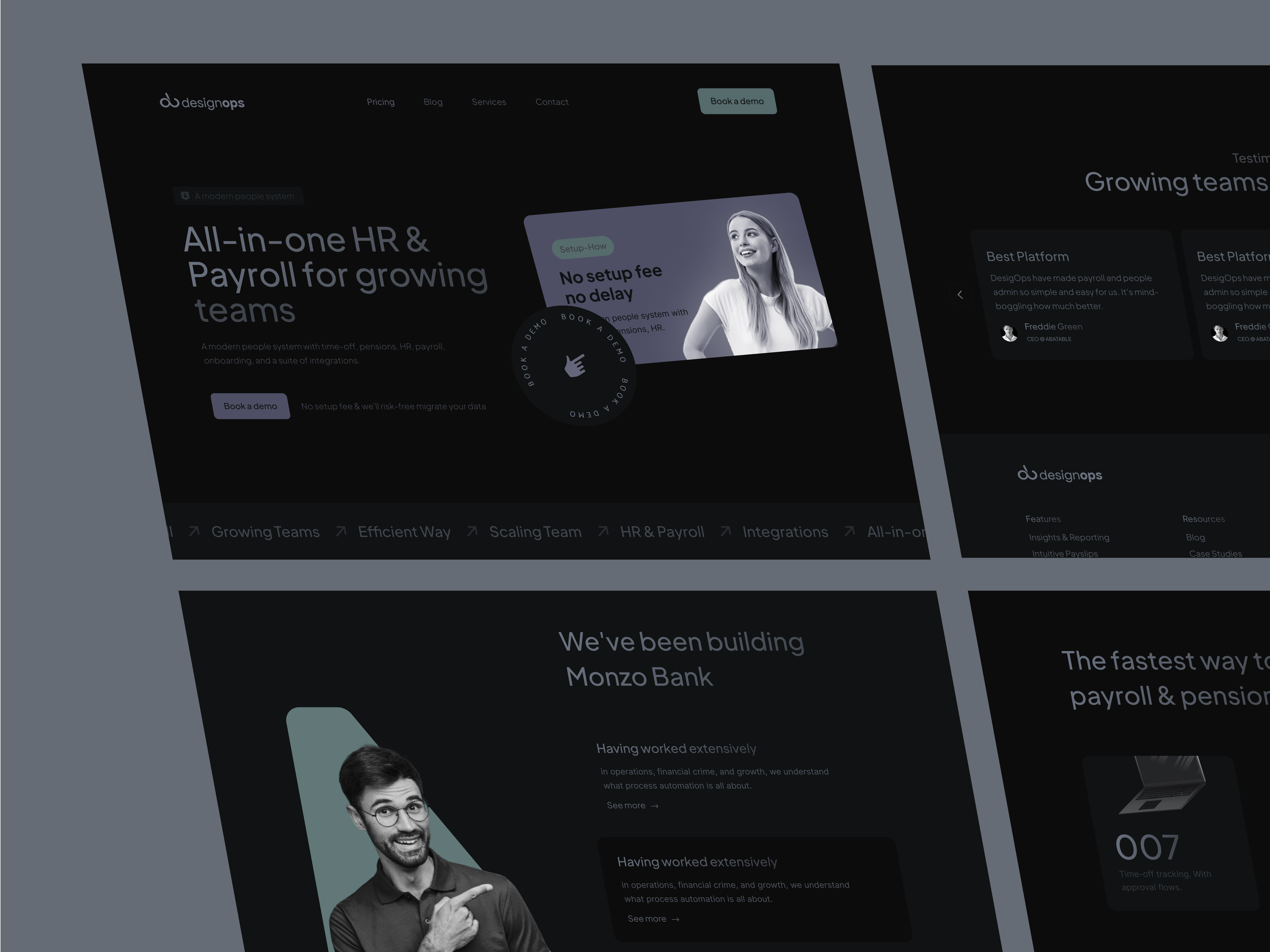 Payroll & HR and team | SaaS Platform Website design b2b design employee hiring hr hr software human resources human resources tool landingpage management tool minimal payroll recruiting recruitment saas scheduling tool ui uidesign uxdesign webdesign
