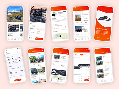 JOYRIID Mobile App UI/UX DesignI led the product design for Joyr android app application bike clean design experience interface ios mininal mobile orange powersport prototyping quad screen uiux user webdesign wireframing