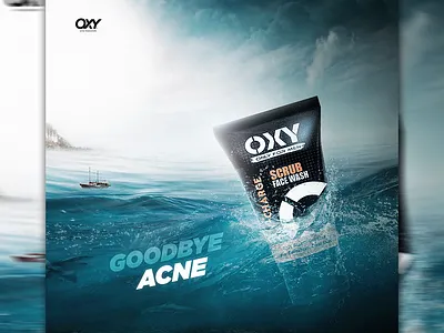 Face wash social media ads manipulation adobe photoshop ads facewash graphic design product social media post socialmedia