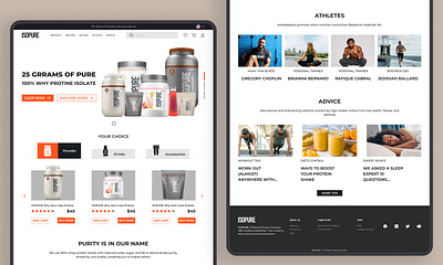 Nutrition Website ISOPURE Redesign creative agency design insperation fitness healthandwellness healthylifestyle nutrition uidesign uiux design website design