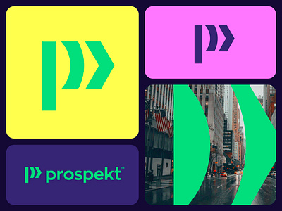 Prospekt logo concept (for sale) app branding city direction forward icon letter logo map mark monogram p prospekt street technology