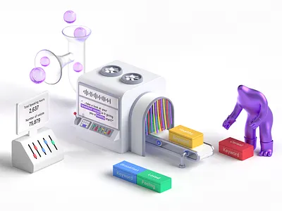 Cluep - 3D Brand Illustration 3d 3danimation 3dart animation b3d blender blender3d branding c4d cinema4d colorful design geometric illustration loop motion render set simple uiux