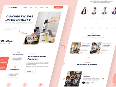 DESIGN-Agency Landing Page Website agency agency landing page agency website best web design branding clean company website design agency design agency website digital agency digital marketing landing page minimalism modern portfolio studio design ui ui design web landing page webdesign