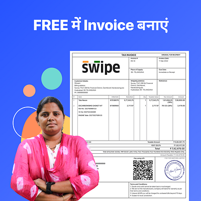 Create Invoices for FREE 3d analytics animation billing branding design e invoices ecommerce graphic design gst illustration invoice template invoicing logo motion graphics online store payments receipts swipe ui