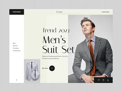 Fashion branding cloths design trend ecommerce fashion men minimal suit trend 2023 trendy design ui ux web website