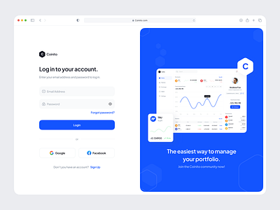 Wallet Web Dashboard Login Page clean create account daily ui daily ui 1 dashboard dashboard login email form log in login minimal password sign in sign up ui user interface ux web web design website