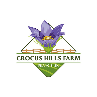 Crocus Hills Farm Logo branding graphic design icon illustration logo vector