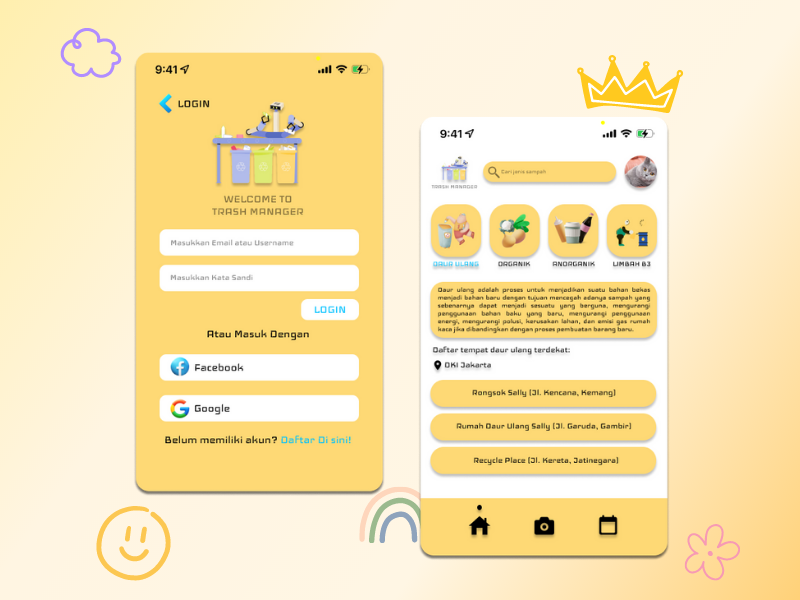 Trash Manager App by Anis Nurjanah on Dribbble