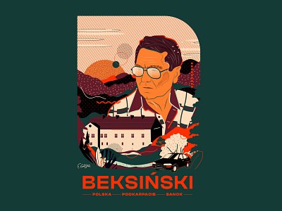 BEKSIŃSKI beksiński city design graphicdesign illustration pattern poland sanok vector
