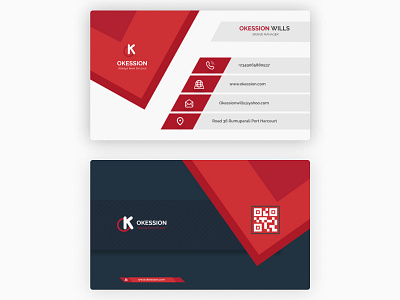 Business card design logo typography ui ux