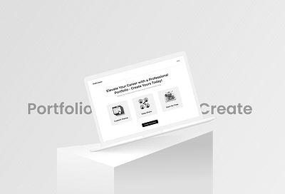 Portfolio Creator Website branding create portfolio design freelancer mobile app development portfolio portfolio creator profile ui ui ux designer user profile web design