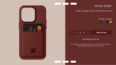 Web Design"Phone Case" branding cardholder case design graphic design illustration indesign iphone leather logo luxury mockup modern murch phone pro ui ux vector web