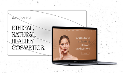 RawCosmetics | Cosmetics Online Store Design beauty cosmetics store figma online store uiux web design website