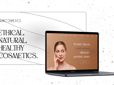 RawCosmetics | Cosmetics Online Store Design beauty cosmetics store figma online store uiux web design website