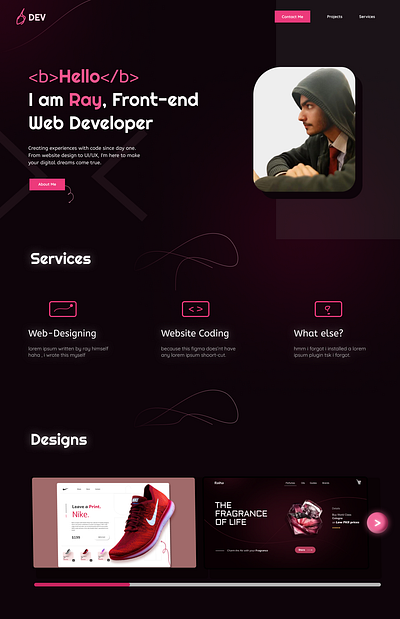 Portfolio Ideas design figma portfolio ui web website