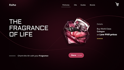 Perfumes & Fragrance design figma fragrance perfume ui web website