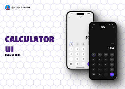 Calculator UI - Daily UI #004 calculator dailyui dailyui004 design icon ui uidesign uiux