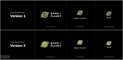 Logo proposal for BandPlanet branding graphic design logo