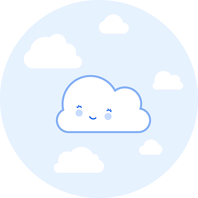 BabyCloud logo for meditation app (sold) branding logo
