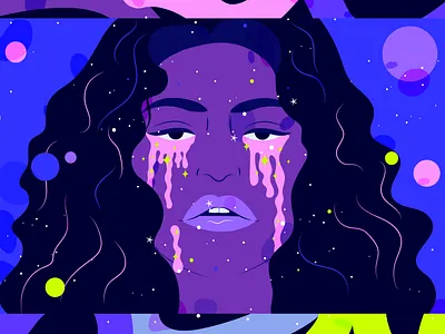 Euphoria - HBO adobeillustrator art color euphoria hbo illustration mural muralart veroescalante