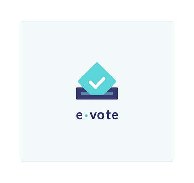 Logo for e.vote (social networking site) logo ui design ux design