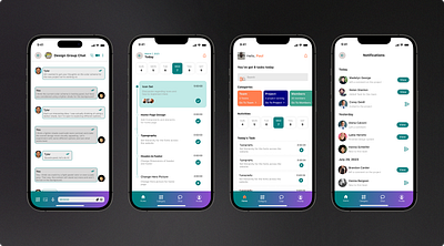 E-Office app design figma mobile ui ux