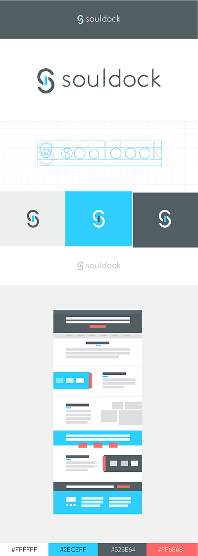 Logo for SoulDock and color proposal branding graphic design logo ui design ux design