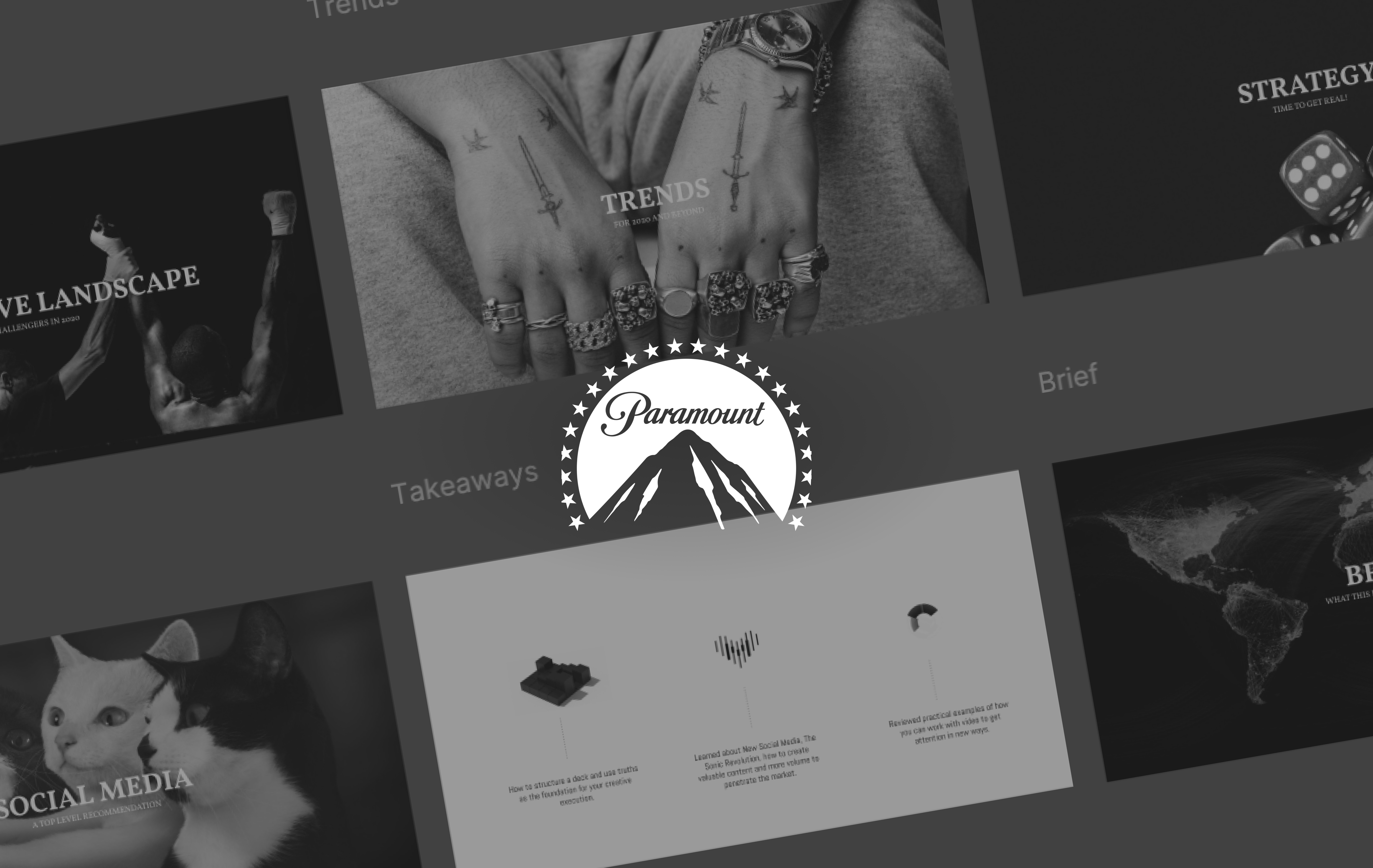 Media Strategy / Paramount design graphic design illustration
