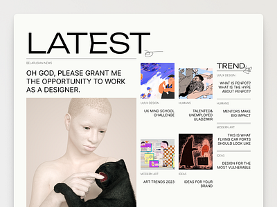 News Portal fashion inspiration news portal ui ux web webdesign