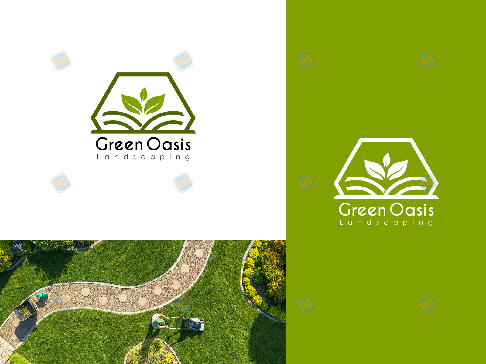Landscaping logo design \, image size:1600x1200