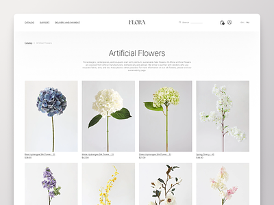 Flora design flora flowers inspiration ui ux webdesign