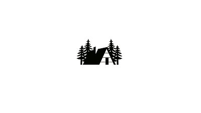 Forest Cabin animation cabin camping cozy forest logo motion graphics sun trees