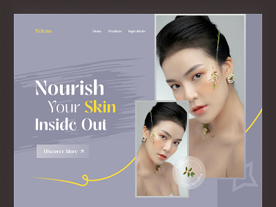 Skin Care Website Landing Page cosmetic cosmetics cosmetology ecommerce ecommerce website fashion brand landing page online shop online store shihab shopify store skincare ui ux web design website website design