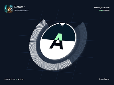 Defstar animation button dark design game interaction motion motion graphics night theme product design qte ui uiux