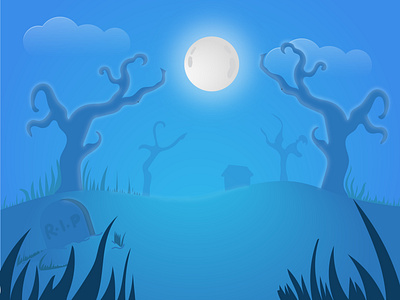 Halloween Background Illustration app background design graphic design halloween illustration popular vector