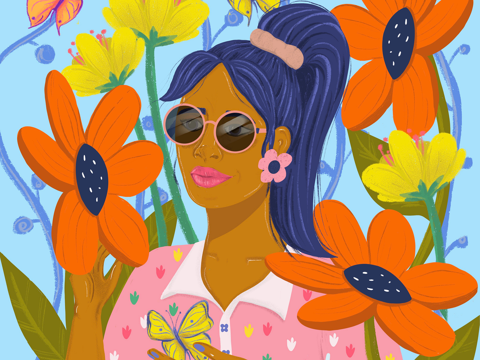 Butterflies and blooms by Alison Nolan on Dribbble
