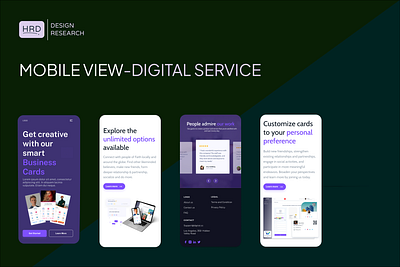 Digital Cards Service- Mobile digital cards dribbble gmail mobile ui purple upwork