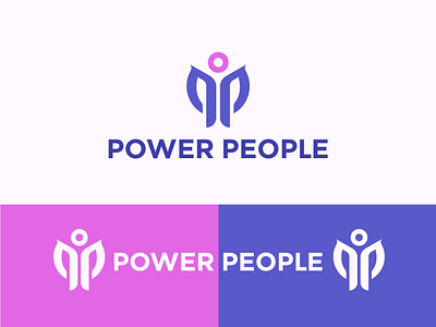 Power People Logo Design. branding business creative design flat gradient graphic design lab logo logodesign logodesigner logos logotype orbit orbital orbitallogo professional space spacelogo vector