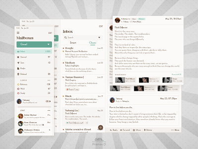 Mailbox concept Light & Dark mode build 1.0 design designdrug mailbox ui uidesign uiux
