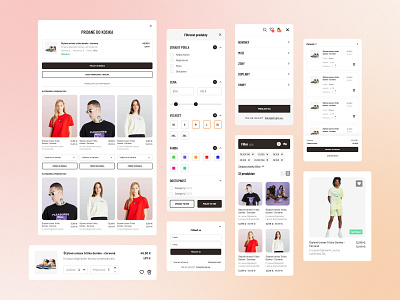 E-commerce Elements design system ecommerce elements filter popup ui ux uiux