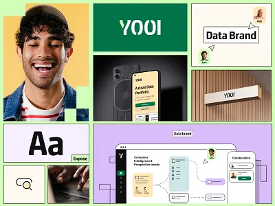 YOOI agency animation branding design graphic design home illustration landing logo ui ux