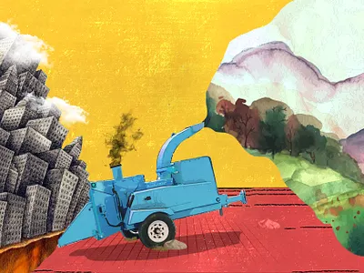 The breakdown of urban planning dehradun article artwork collage design graphicdsesign illustration india news photoshop