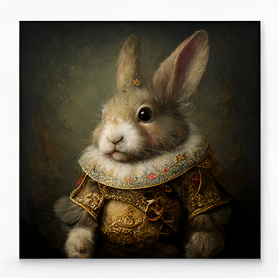 Renaissance Bunny book illustration bunny design graphic design illustration mac carpeli old world rabbit renaissance