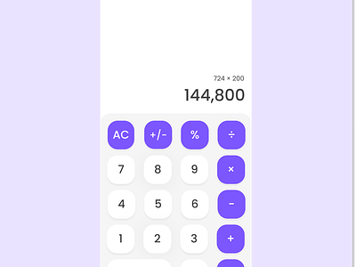 Mobile Calculator UI - Daily UI 01 app calculator design mobileapp