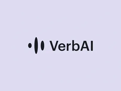 VerbAI - AI-powered speech processing technology ai animation branding design graphic design logo motion graphics ui