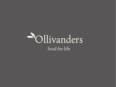 Cafe Ollivanders cafe design graphic design icone illustration logo